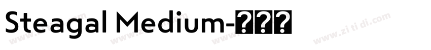 Steagal Medium字体转换
